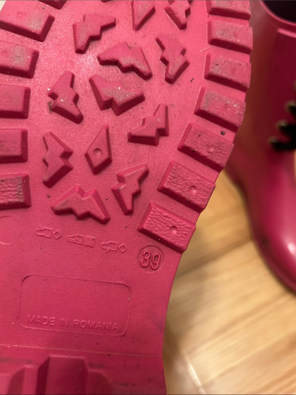 RED Valentino Hot Pink Lace-Up Rain Boots - Picture 12 of 16